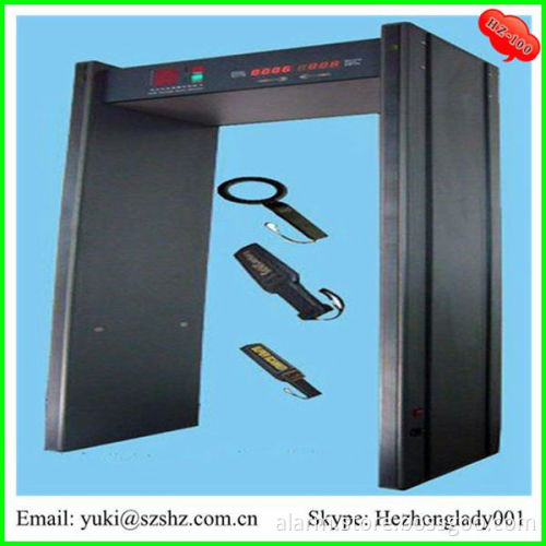HZ-100 6 zones metal detector security gates For Airport Security